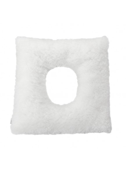 Подушка от пролежней мягкая квадратная с отверстием, белая